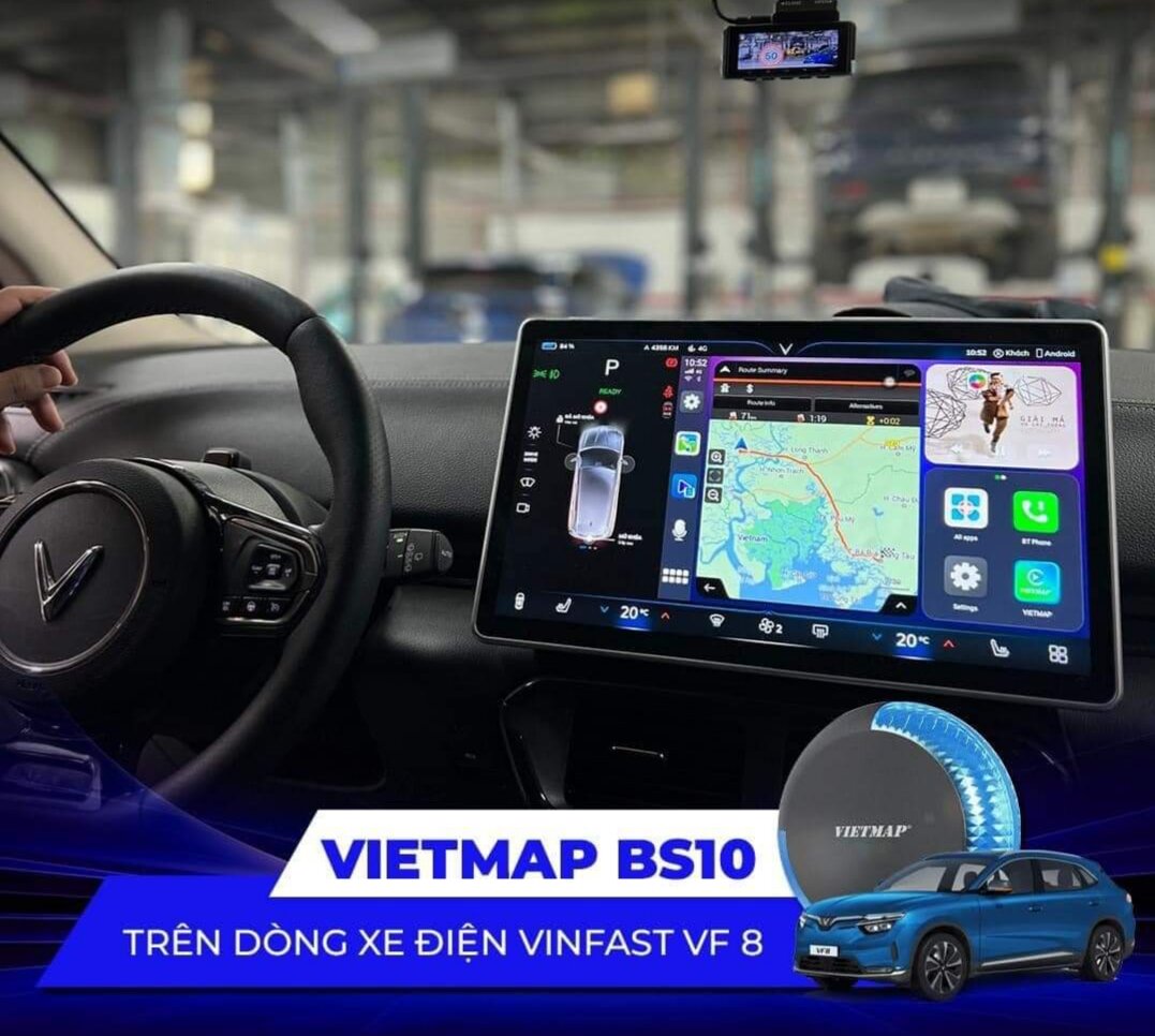 VIETMAP BS10_Android Box Thế Hệ Mới Dành Cho Xe Điện Vinfast(Vfe34,Vf8,Vf9)