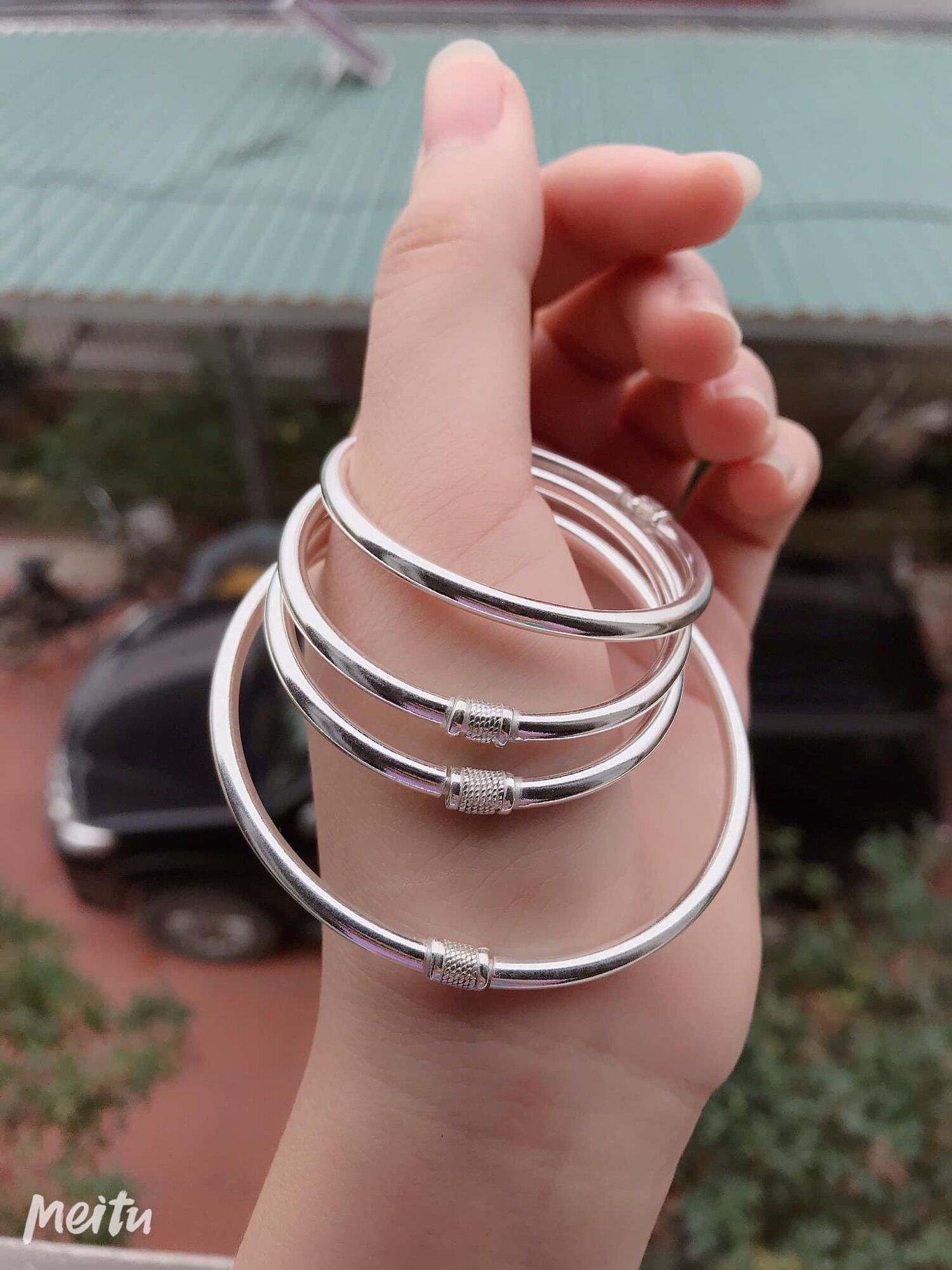 Vòng tay bạc ta chuẩn 999 các cỡ cho người lớn và trẻ em