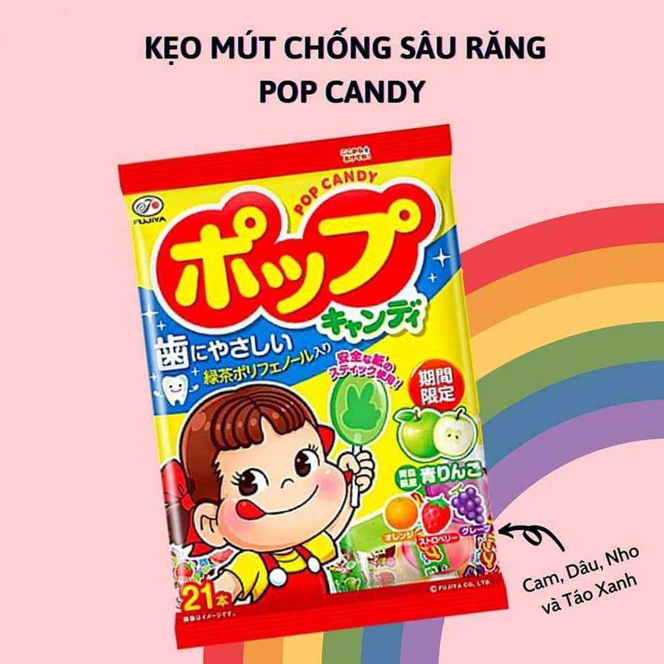 Kẹo mút chống sâu răng cho bé Popcandy Nhật Bản