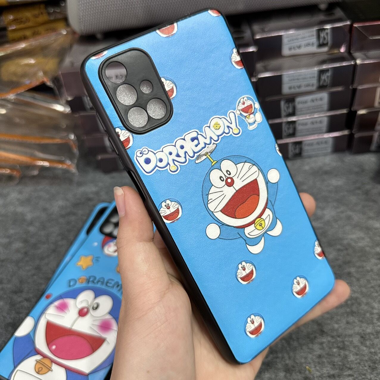 Case ốp lưng Samsung M51 dẻo Doremon siêu dễ thương bảo vệ camera