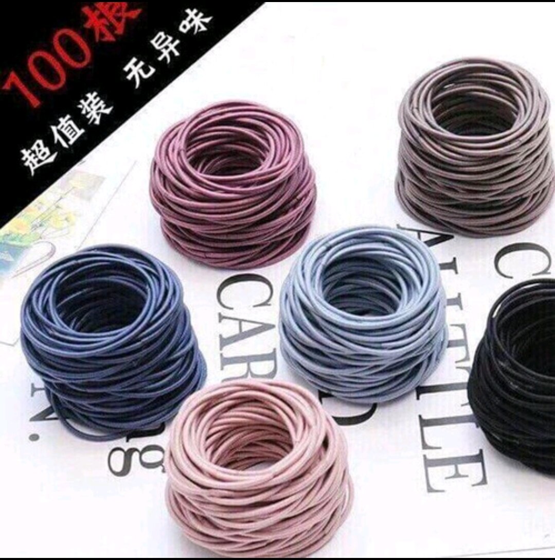 Hộp 100 Dây Cột Tóc Cho Mẹ Và Bé