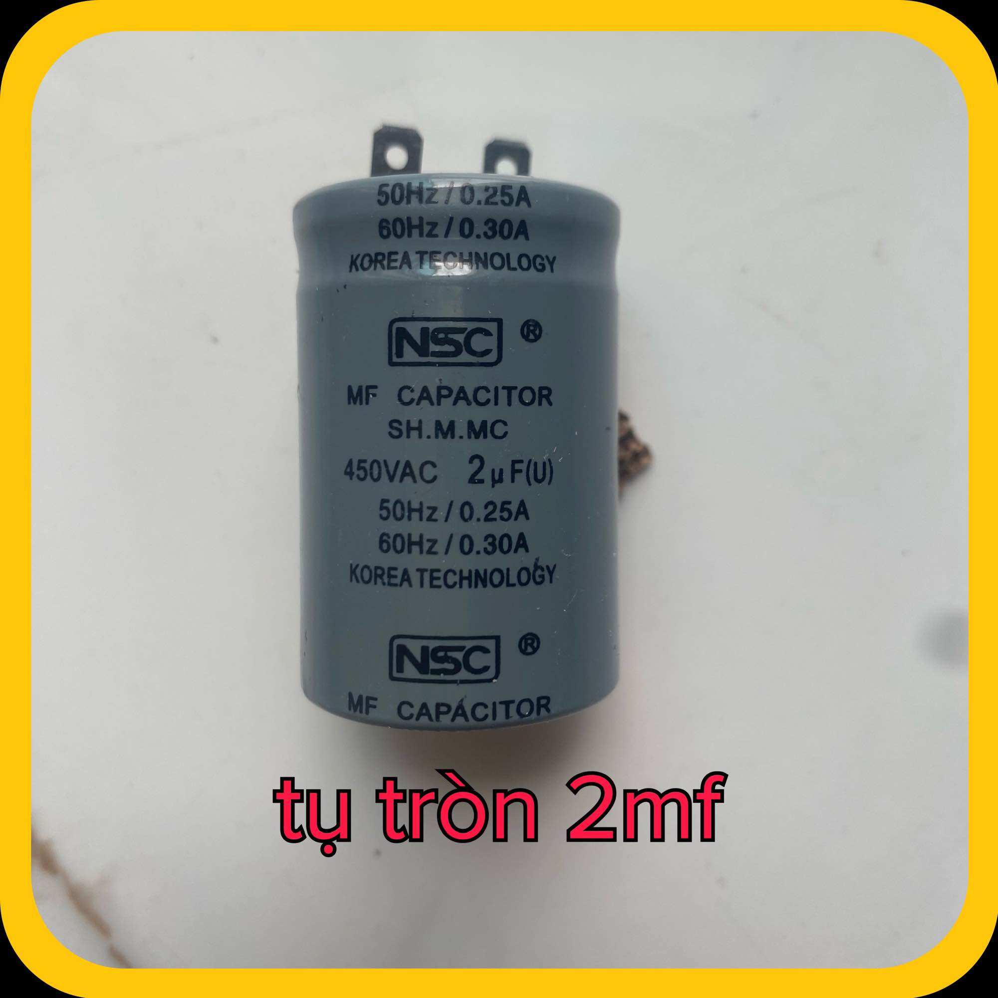5 Round Capacitors 2.5Mf (3 Times More Durable) Color May Vary