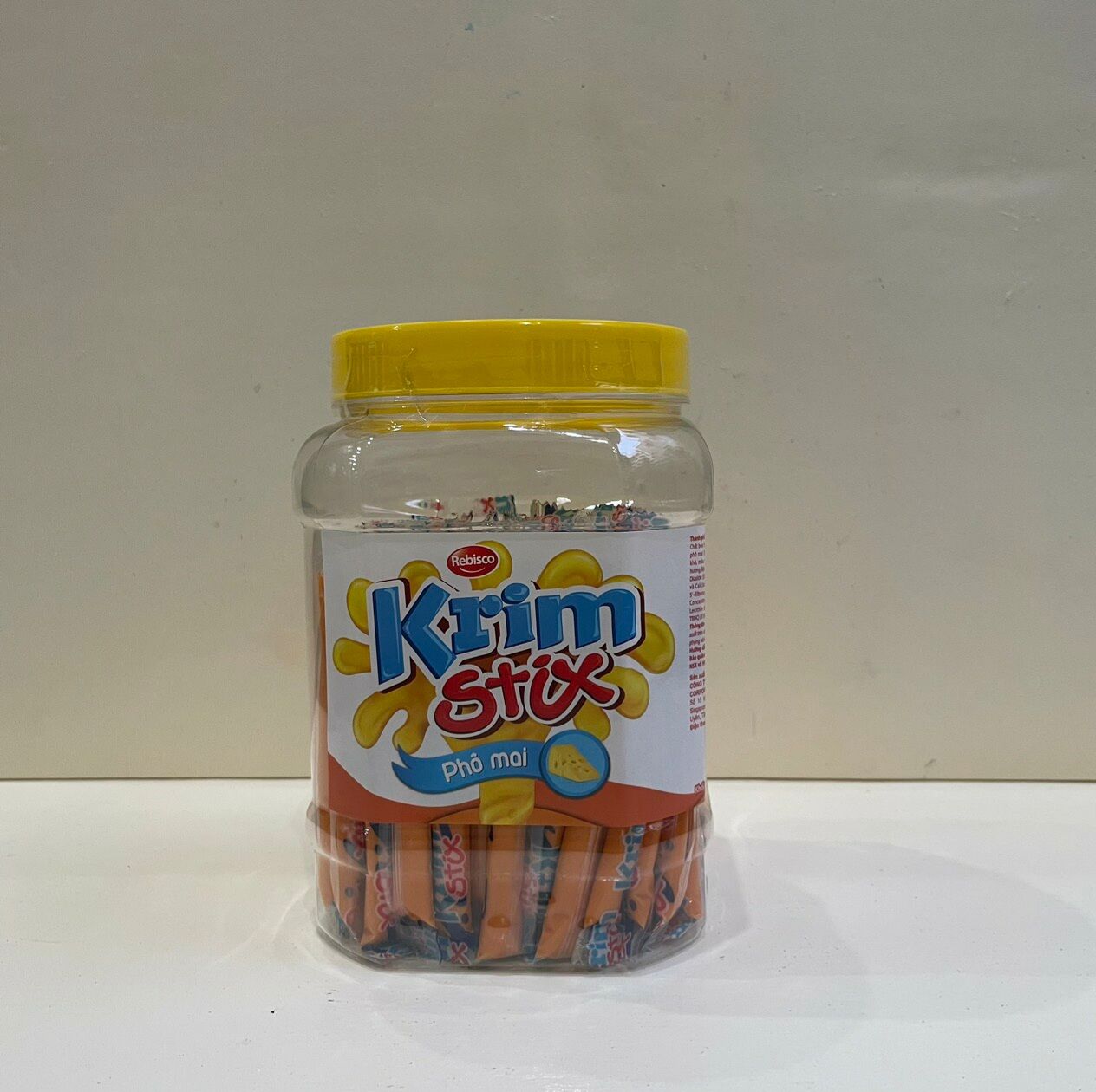 KẸO MỀM KRIM STIX VỊ PHÔ MAI l HŨ 100 QUE