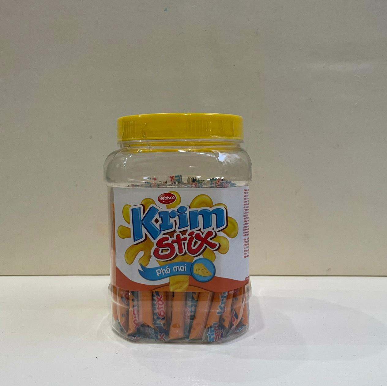 KẸO MỀM KRIM STIX VỊ PHÔ MAI l HŨ 100 QUE