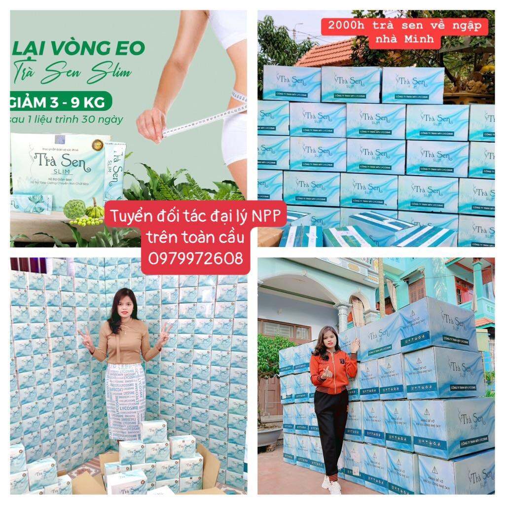 Trà sen slim giảm cân 30 gói (chính hãng)
