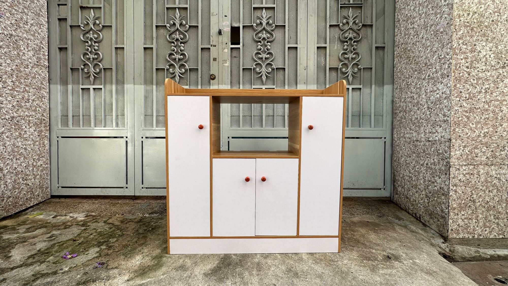 Tủ gỗ đựng đồ 4 cánh thông minh (90 x 30 x 90cm)- Tủ bếp 4 cánh