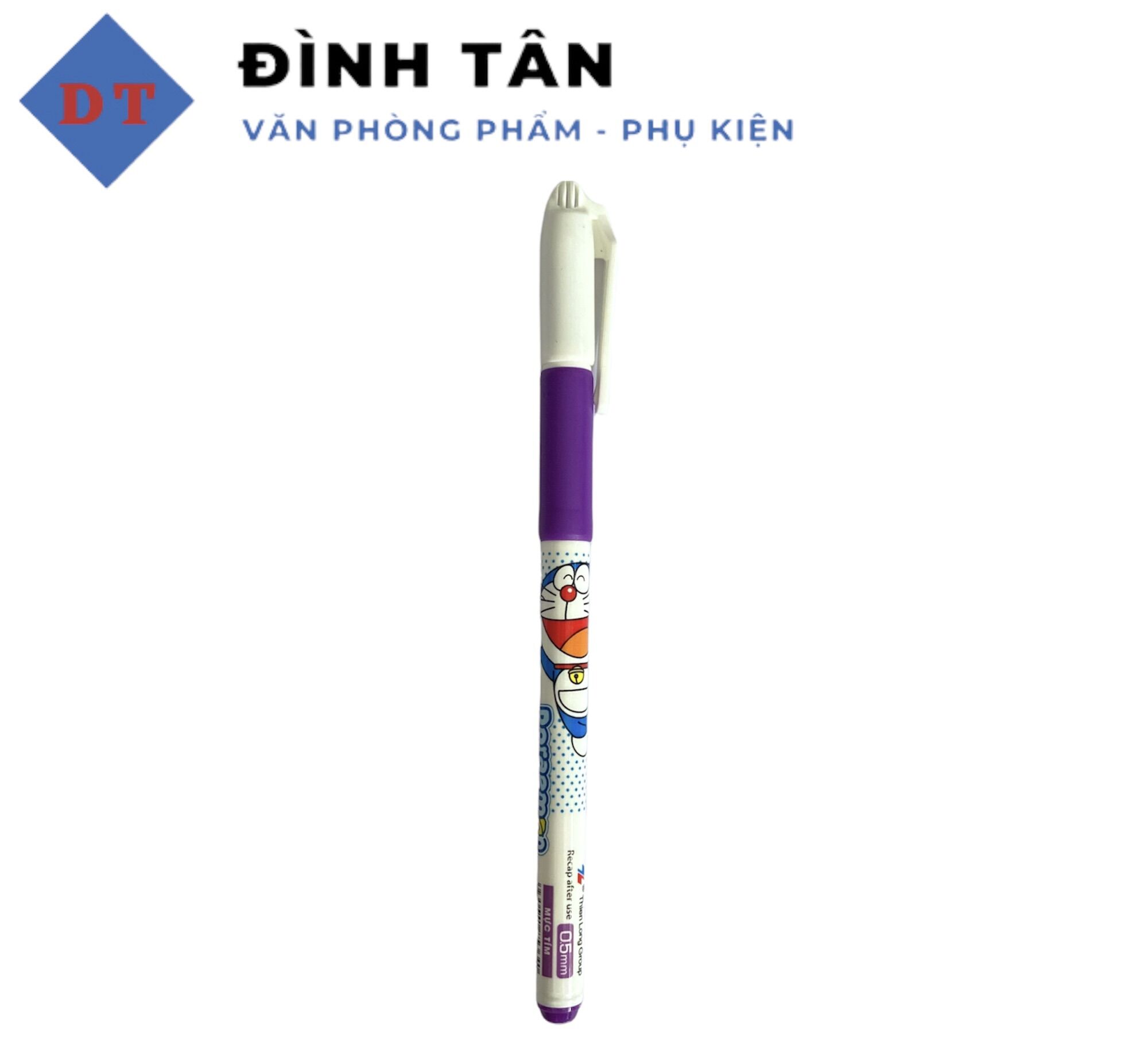 Bút mực nước doraemon thiên long gel-012/do mực xanh , tím