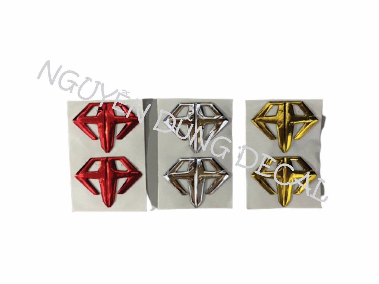 Logo Air Blade mạ crom nhiều màu
