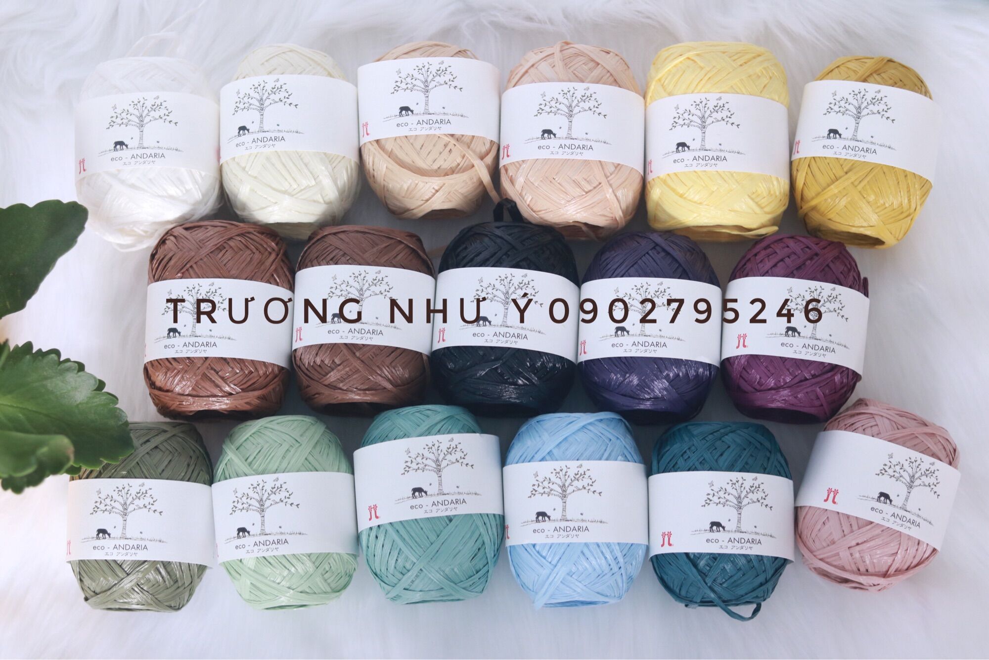 Sợi cọ Hamanaka móc nón giỏ sách cho mùa hè