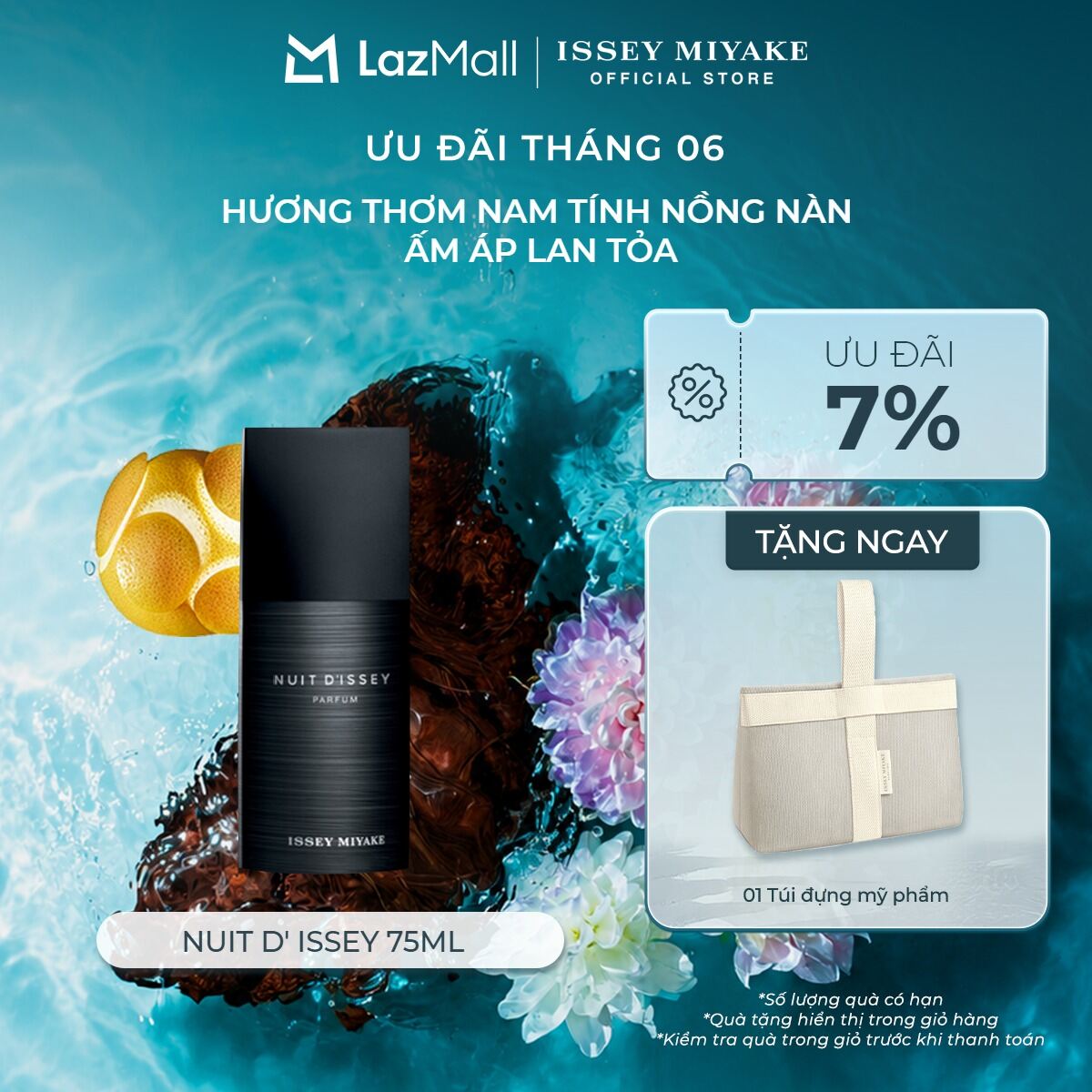 Nước Hoa nam Issey Miyake Nuit D' Issey Parfum 75ml