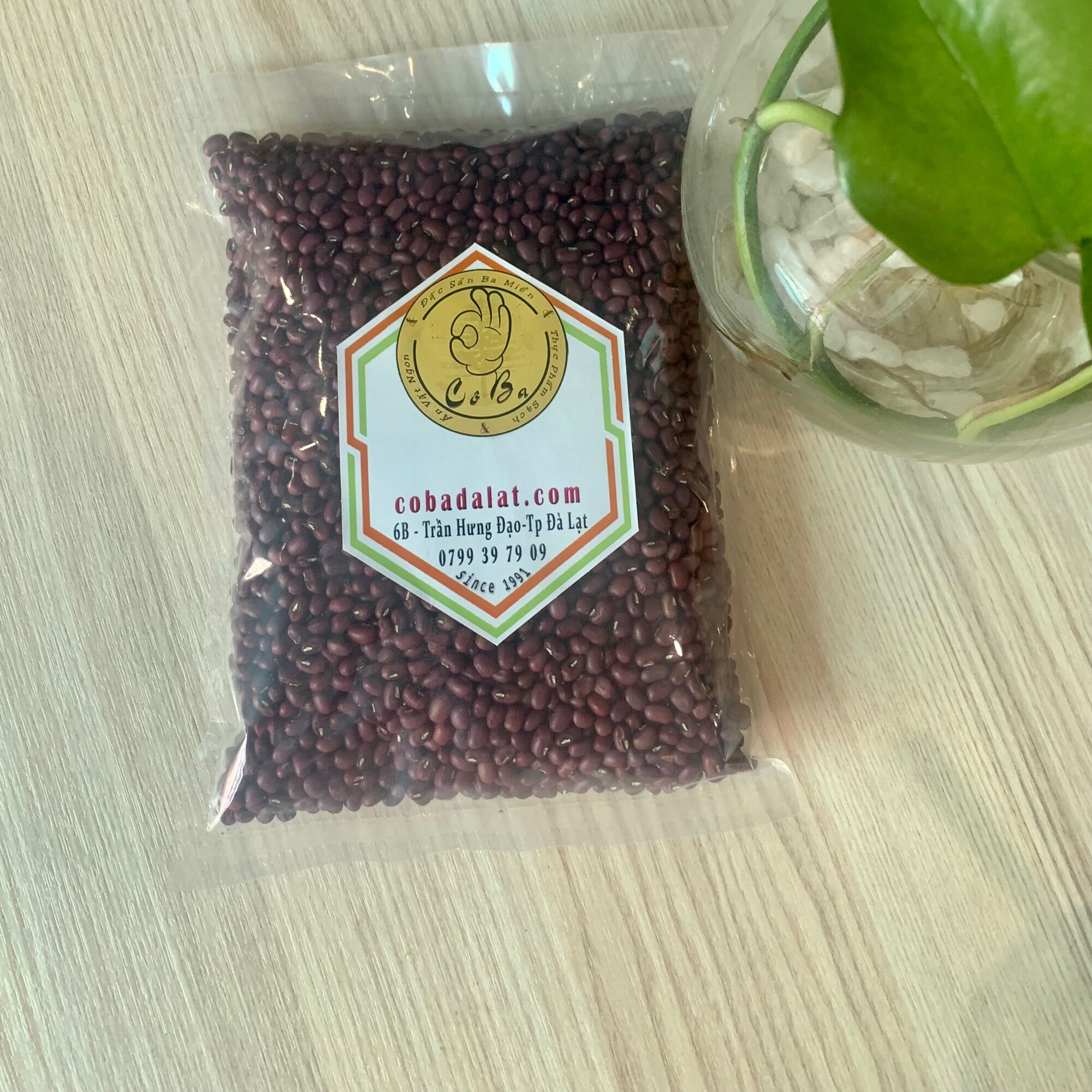 Đậu Đỏ Hữu Cơ 500gram cobadalat ( Đậu Đỏ Hạt Nhỏ)