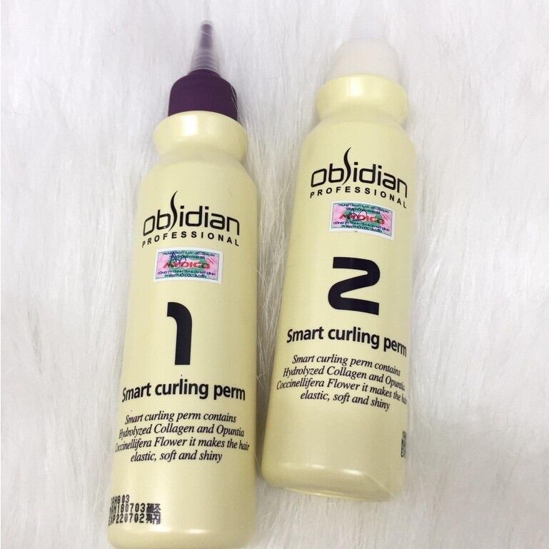 🌼Chính hãng 🌺 Thuốc uốn tóc 3D Obsidian Smart Curling Perm ( uốn lạnh + uốn nóng) 120mlx2