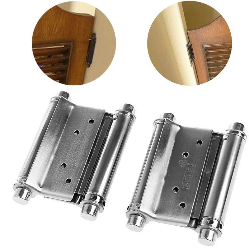 Một cặp bản lề bật hai chiều inox 304.