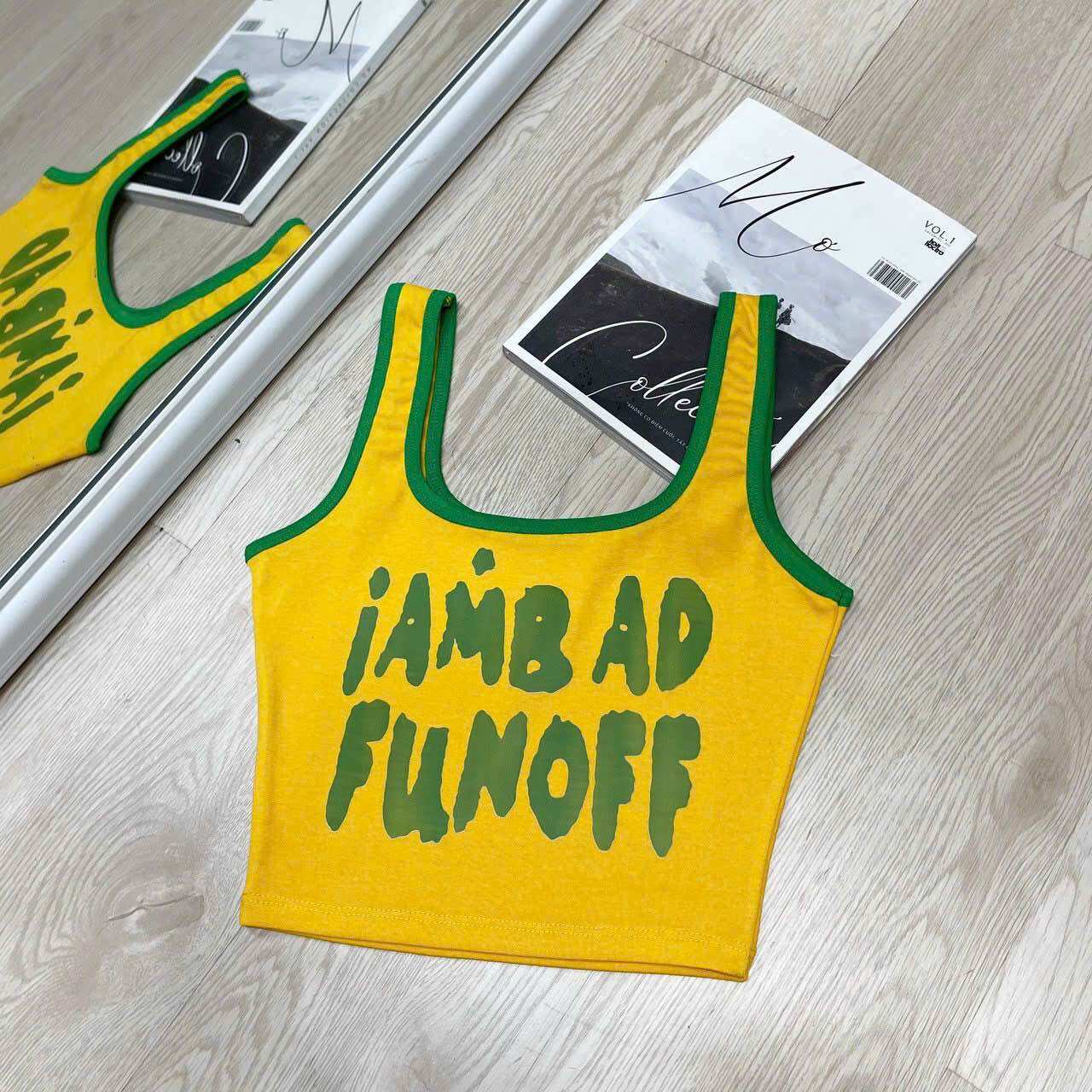 Áo ba lỗ viền fun offf ảnh thật
