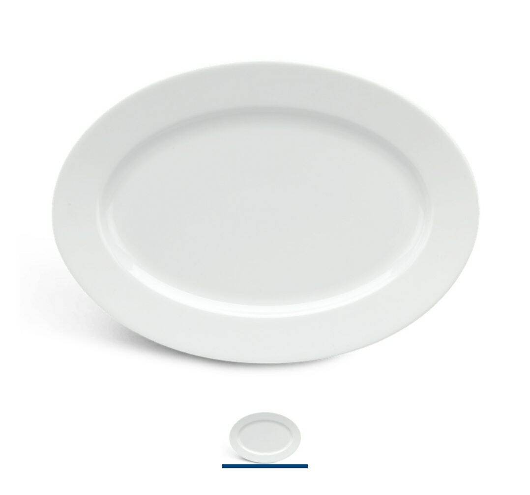 Dĩa sứ over Trắng 25 cm