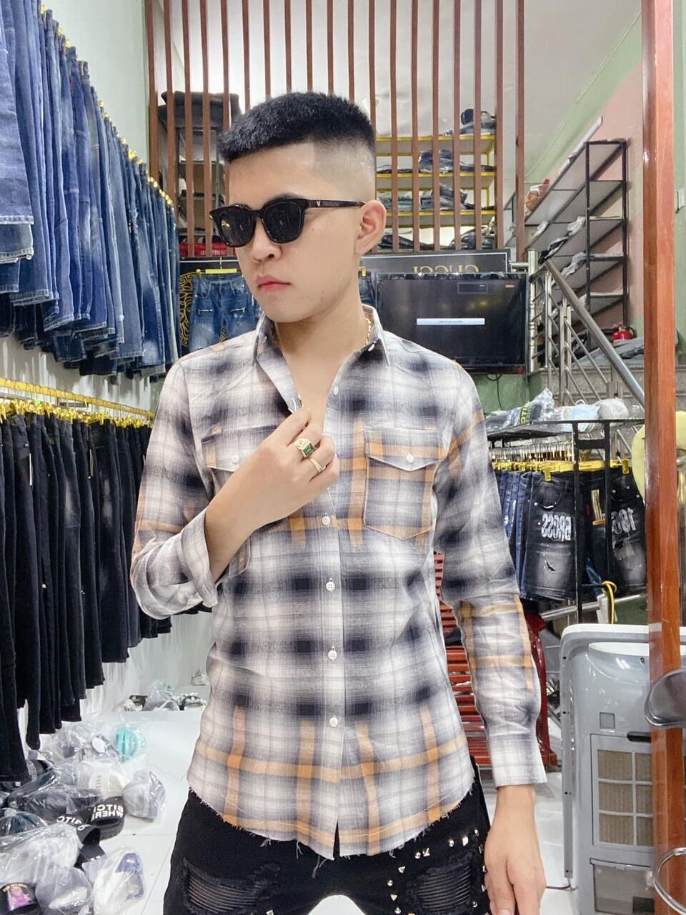 Sơ Mi Kẻ BBR Hàng Siêu Cấp