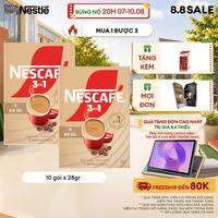 [ƯU ĐÃI THÁNG 8] Combo 2 Hộp Cà phê hòa tan NESCAFÉ 3IN1 VỊ KEM SỮA 20 gói