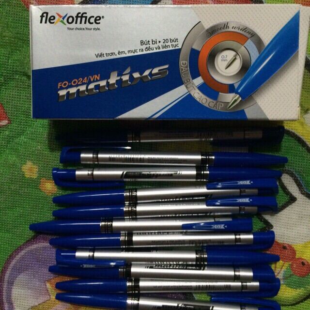 Hộp 20 Bút Bi Thiên Long Flexoffice FO-024 0.7mm
