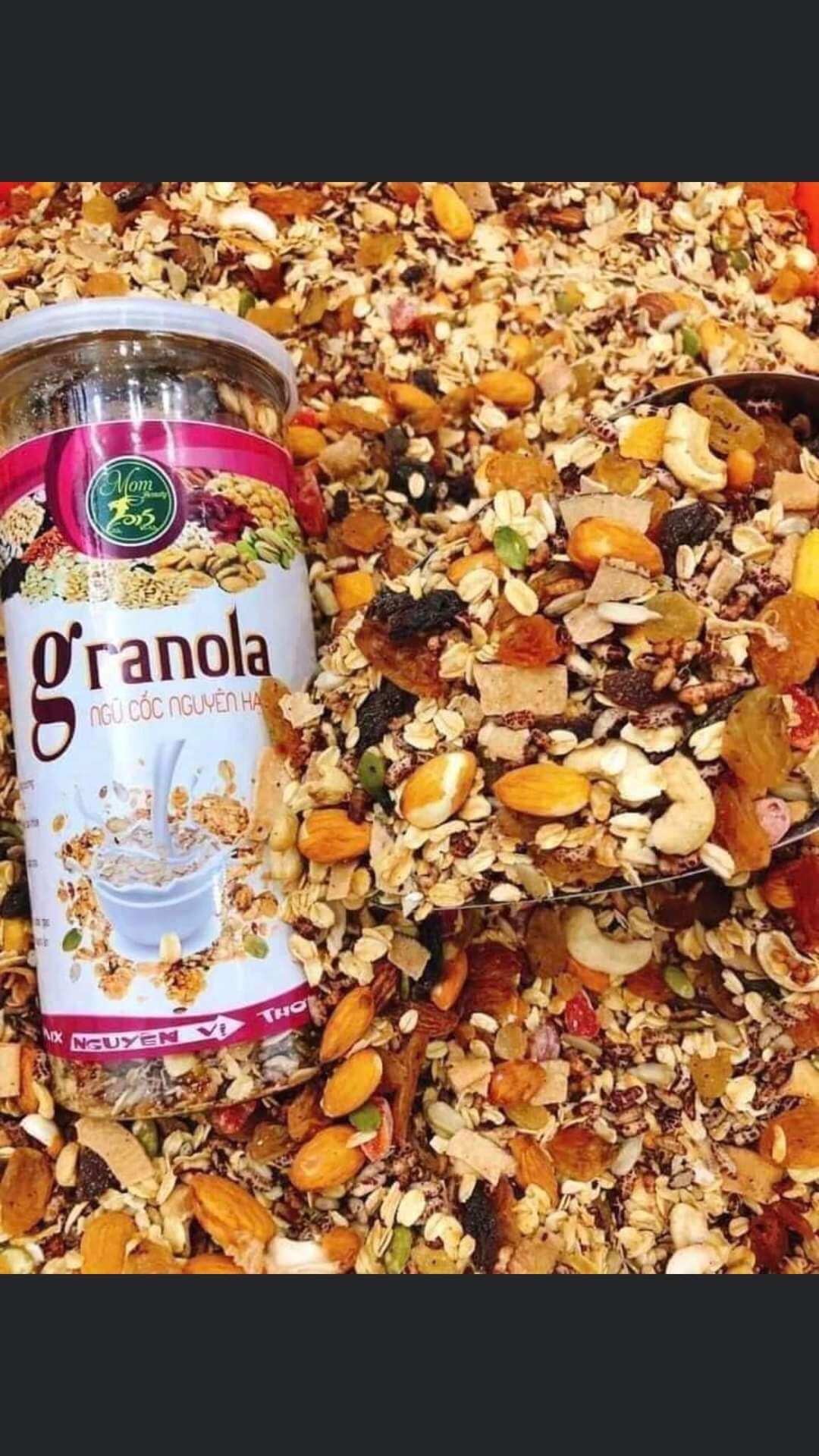 1kg ngũ cốc nguyên hạt Granola nhà Momneauty