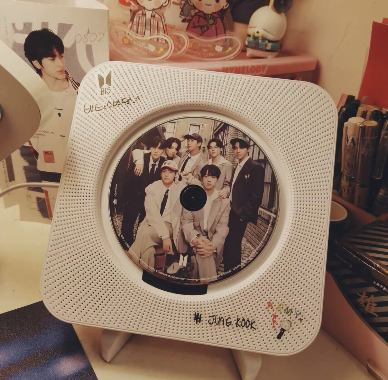 Máy nghe nhạc đĩa CD kết nối bluetooth (kèm 6 đĩa nhạc hot nhất tiktok)