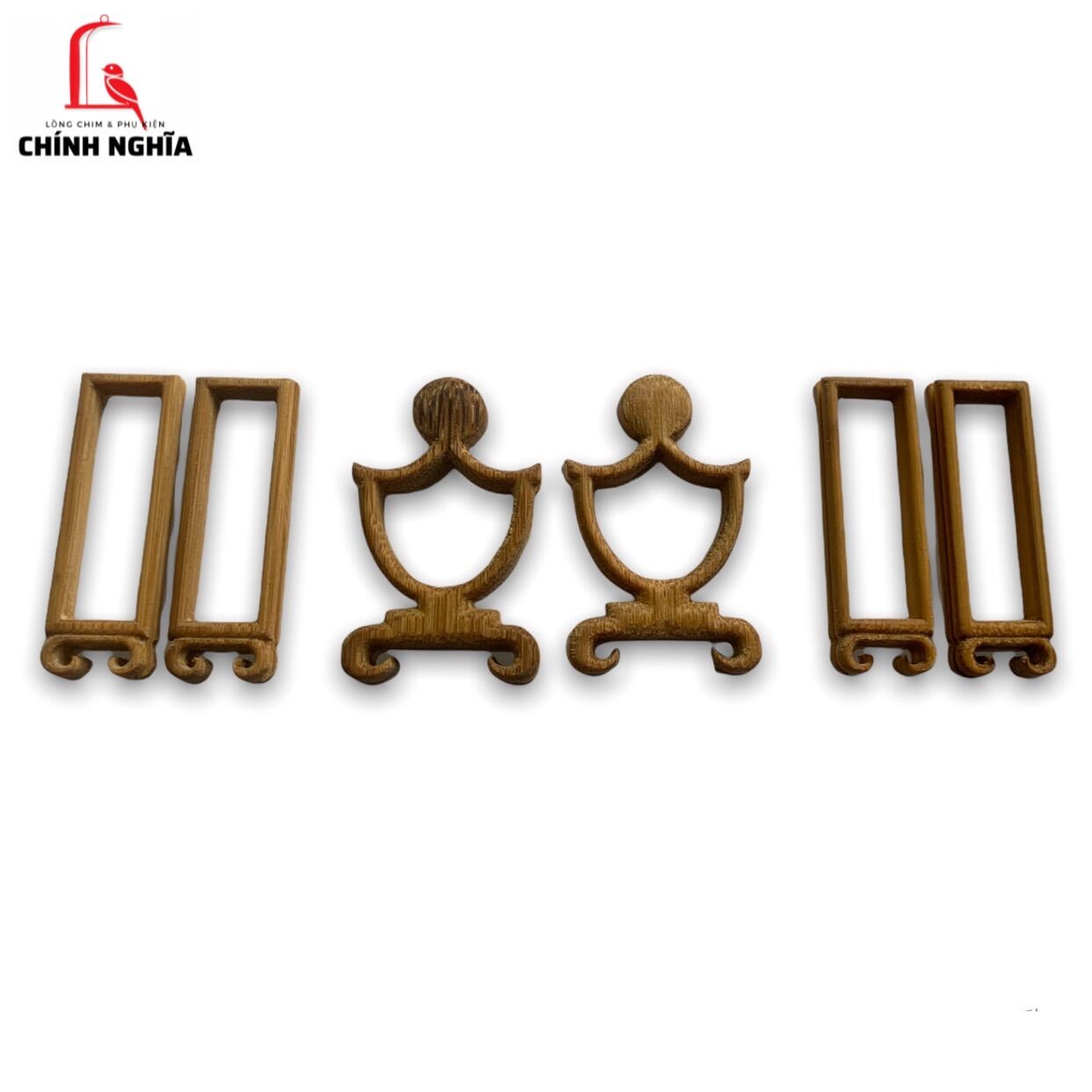 Bộ bệ cầu, bệ cóng lồng tròn choè than, choè lửa tre (7cm)