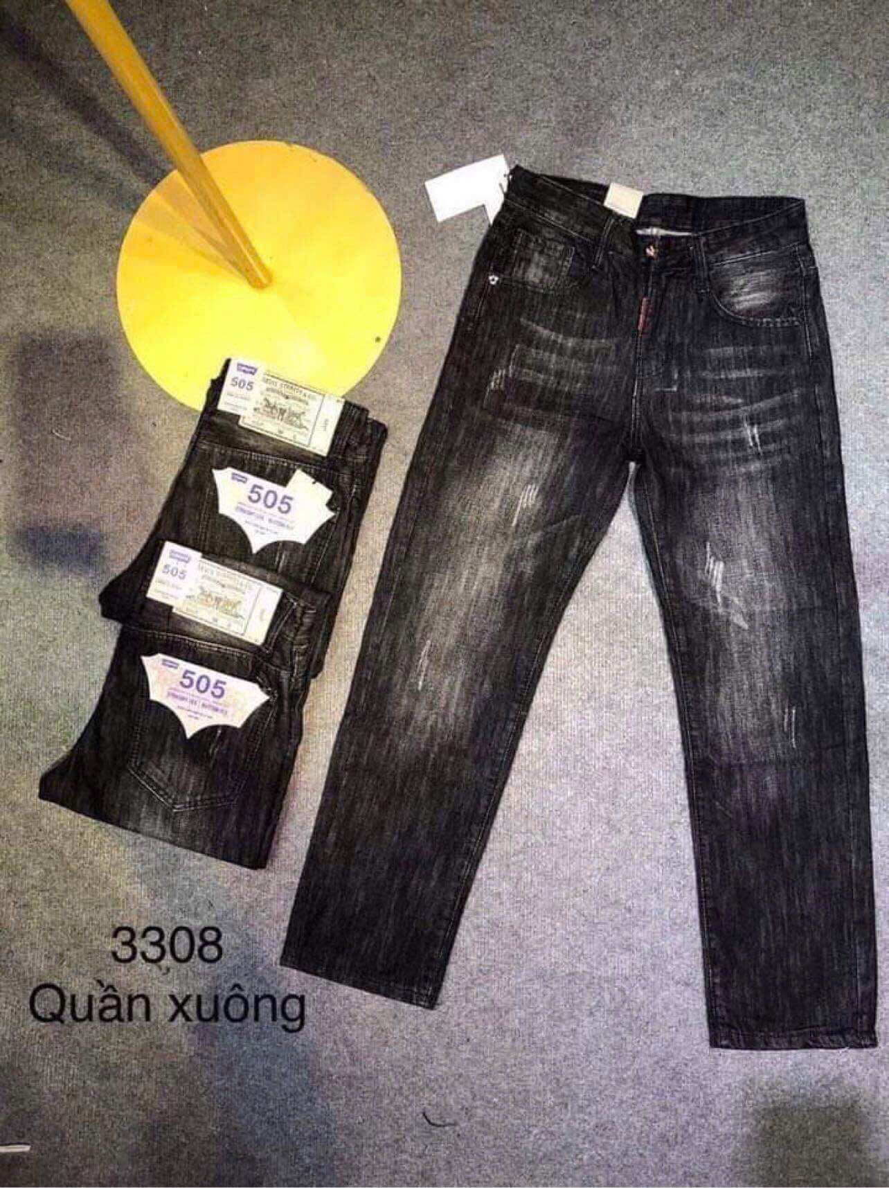 Quần xuông Jean Nam chất bò cao cấp