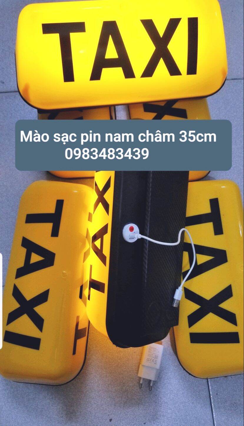 Mào taxi sạc pin nam châm 35cm