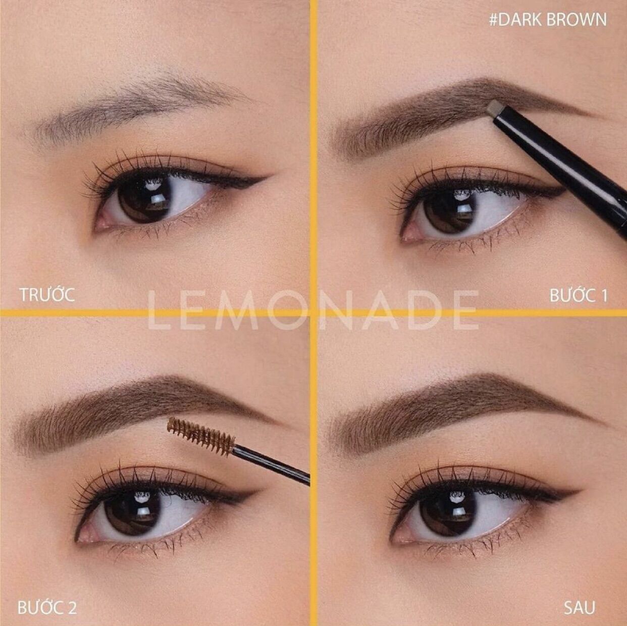 [ mẫu mới 2023 ] Chì kẻ mày 2 đầu Lemonade Want It Got It Dual Eyebrow