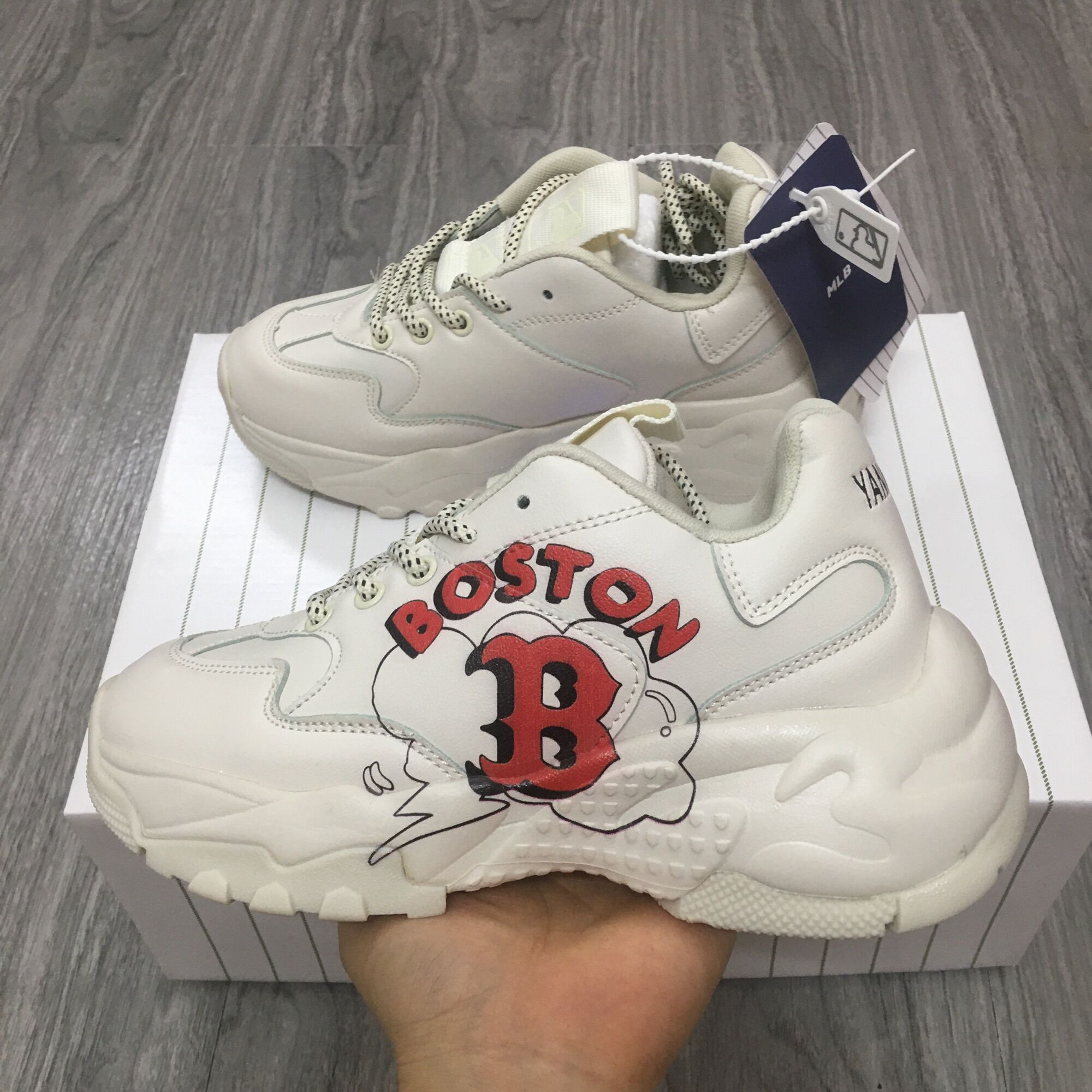 Giày thể thao hàn quốc mlb b boston mới size 36->44