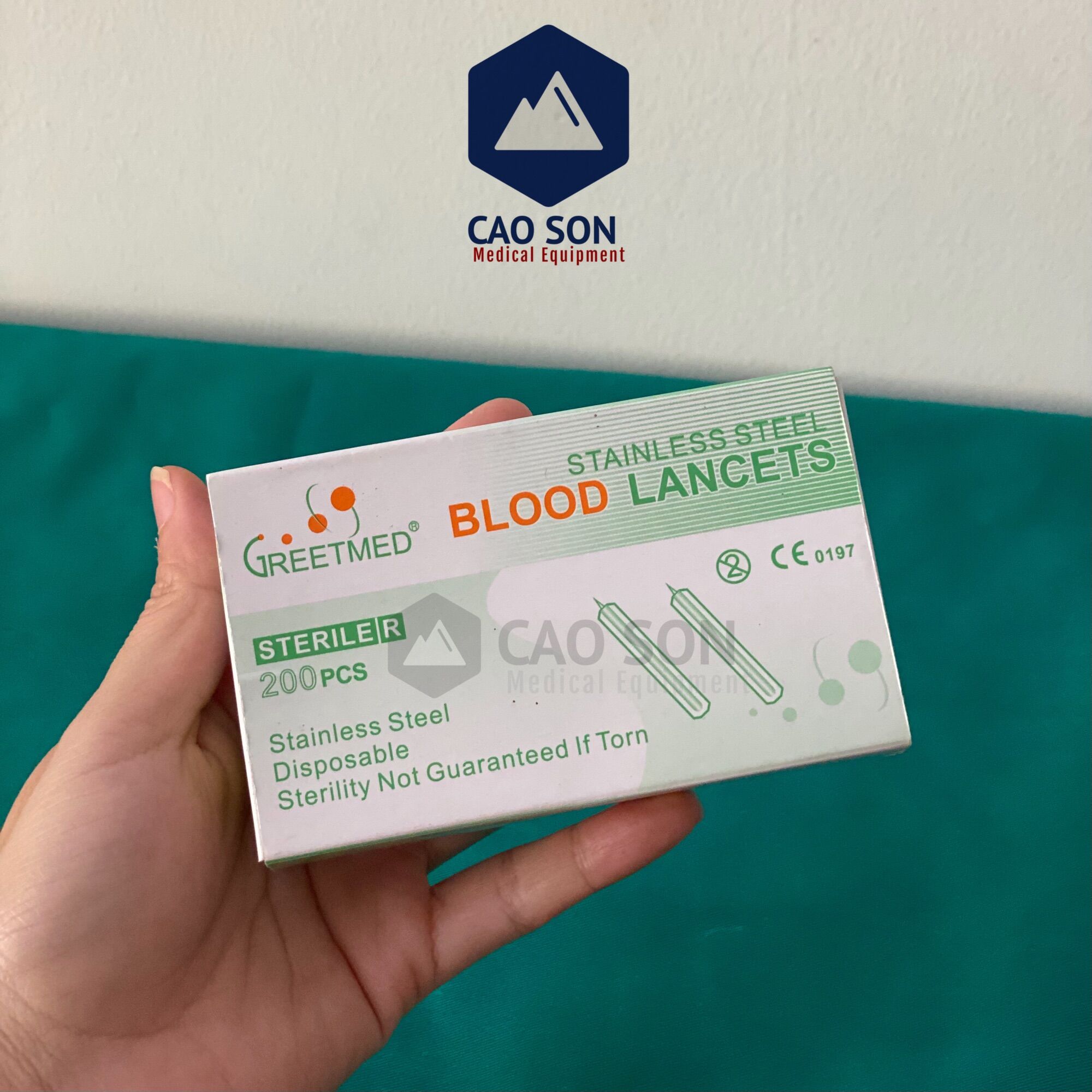 Vỉ 5 cây kim lấy mụn Greetmed (Lancet) ( Hộp 200 cây )