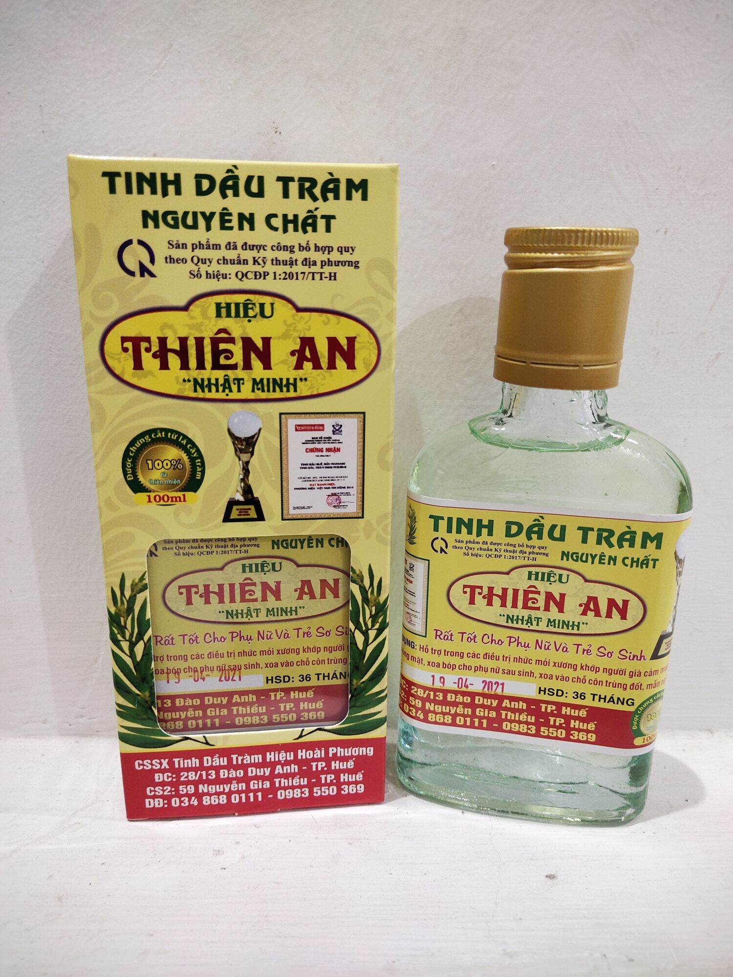 Dầu tràm nguyên chất hiệu thiên an_huế 100ml