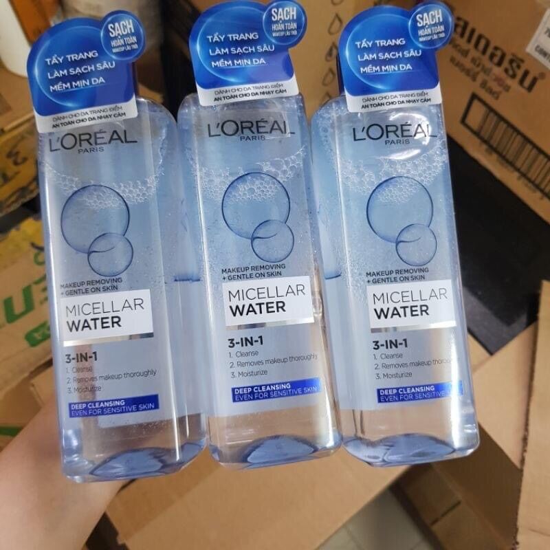 Nước tẩy trang L’Oreal 400ml Paris Micellar Water 3 in 1