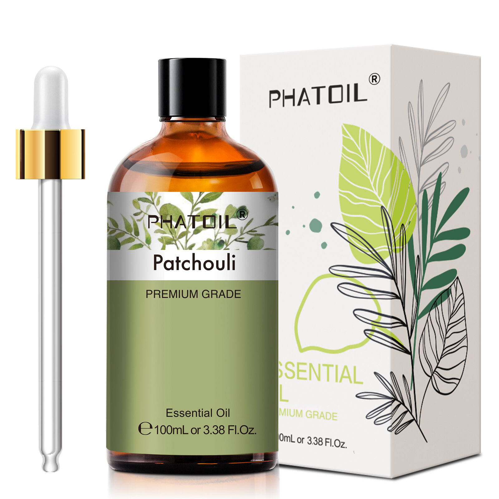 PHATOIL 100ml Tinh Dầu Thơm Tự Nhiên Hỗn Hợp Hương Sả Khuynh Diệp Oải Hương Bạc Hà Cho Sức Khỏe Và Sự Thư Giãn