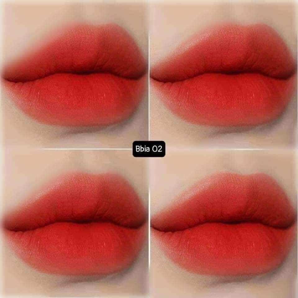 Son kem lì Bbia Last Velvet Lip Tint Version Màu 02 Đỏ Cam