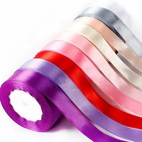 (Link lẻ) Ruy băng lụa trơn 2cm dài tùy chọn