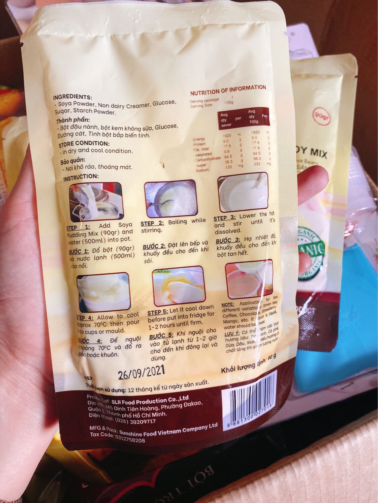Bột Tàu Hủ Sun Soy Mix (90g)