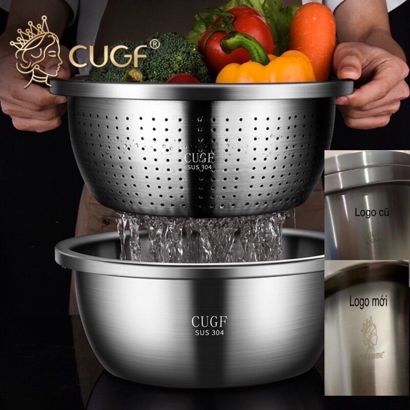 Bộ thau rổ Inox 304 CUGF - T89