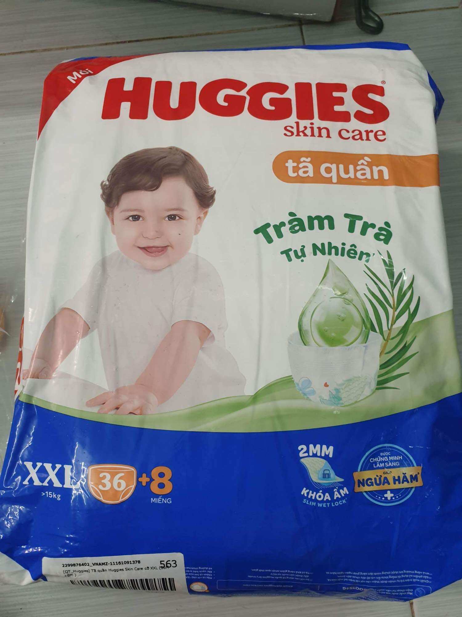 Tả quần Huggies skincare size XXL 44 miếng