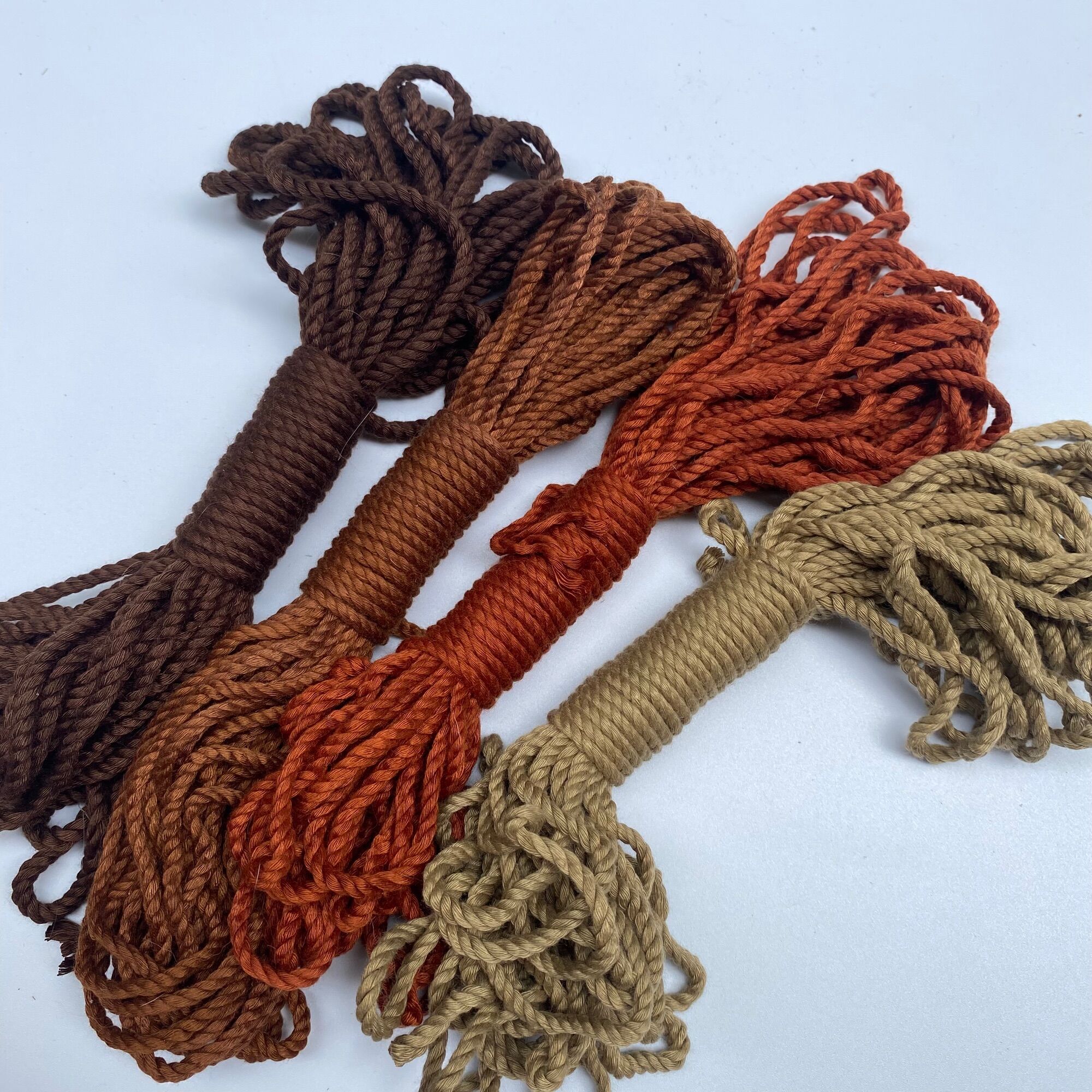 10mét Dây Thừng macrame xoắn 3mm đủ màu