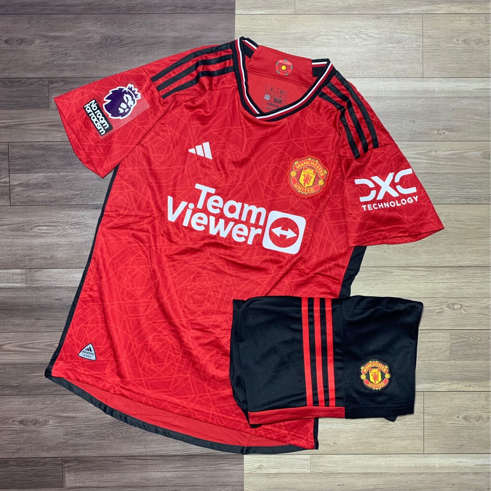 HOÀN TIỀN 15% - Bộ Quần Áo Bóng Đá CLB Manchester United 2023/2024- Chuẩn Mẫu Thi Đấu - Vải Polyester Gai Thái