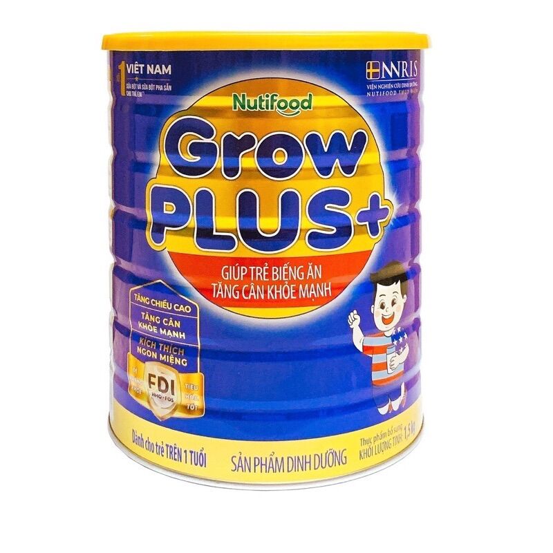 Sữa Bột Nutifood Grow Plus 1+ xanh 1.5kg