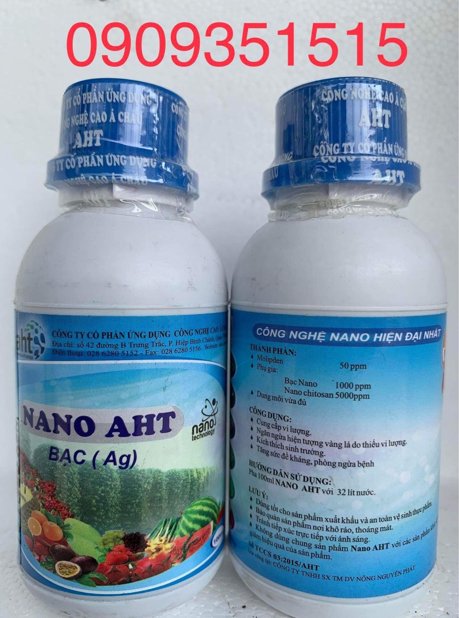 Phân bón vi lượng Nano AHT (Bạc)