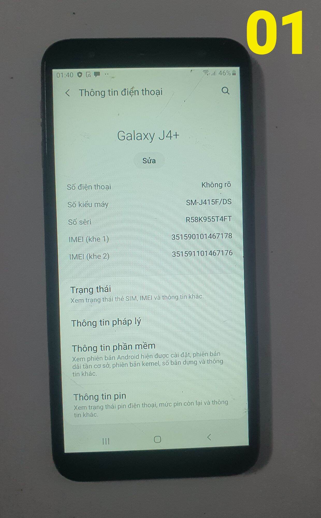 Samsung J4+ Plus Phone / Read Description Below - 2