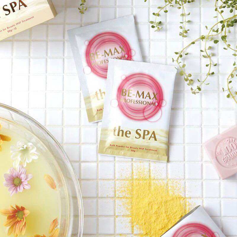 CHÍNH HÃNG Bột Tắm Trắng Be-Max The Spa Cao Cấp Nhật Bản  Hộp 12gói