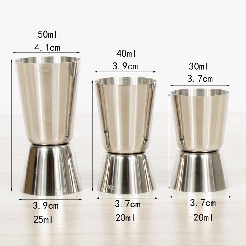 Ly đong định lượng inox 2 đầu 20/30