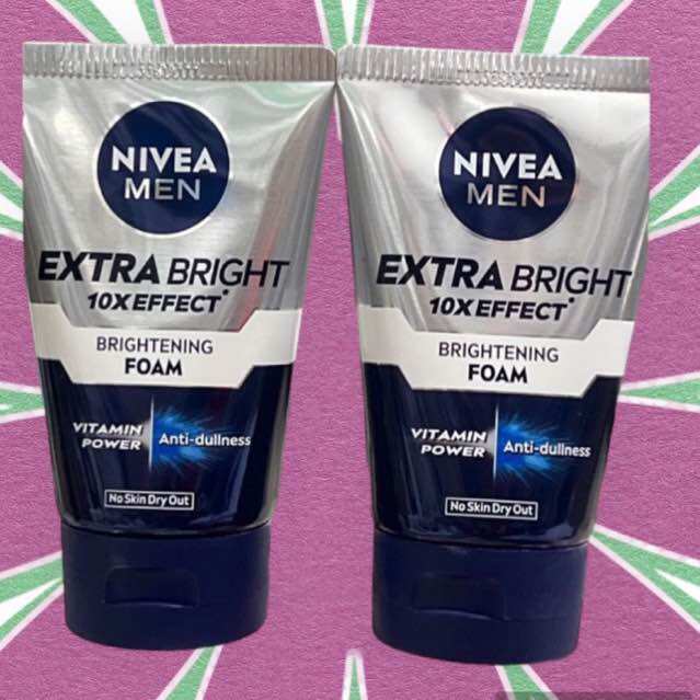 Sữa rửa mặt sáng da cho nam nivea men 100g, hàng chính hãng