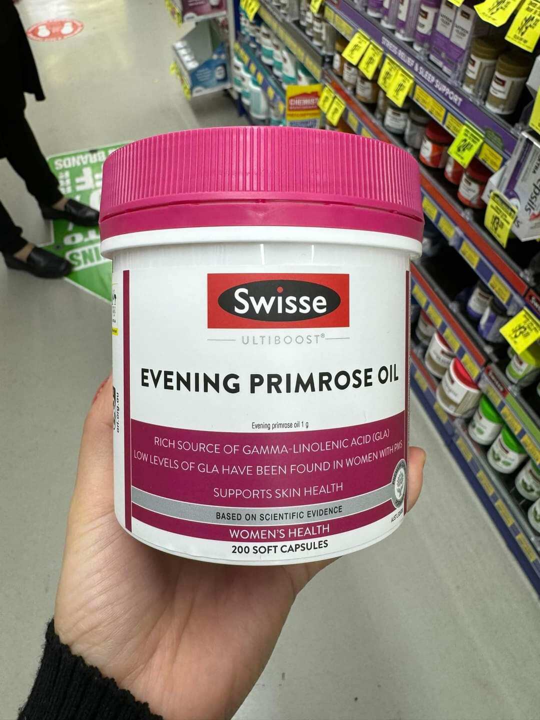 hoa anh thảo Swisse Ultiboost Evening Primrose Oil