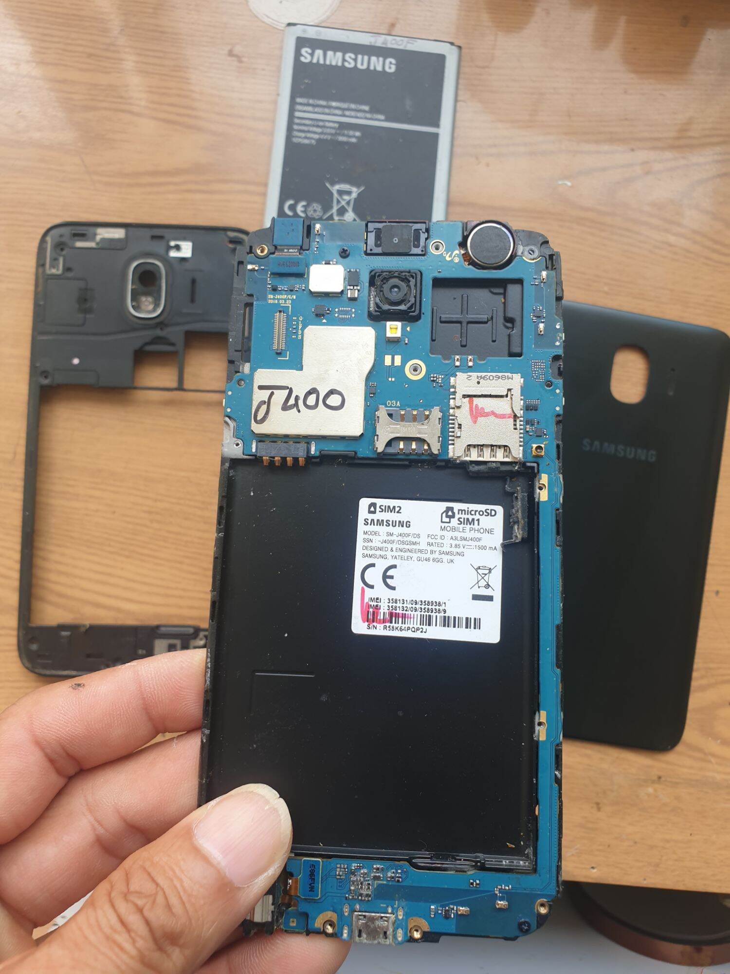 Linh kiện điện thoại điện thoại samsung j400 tháo máy