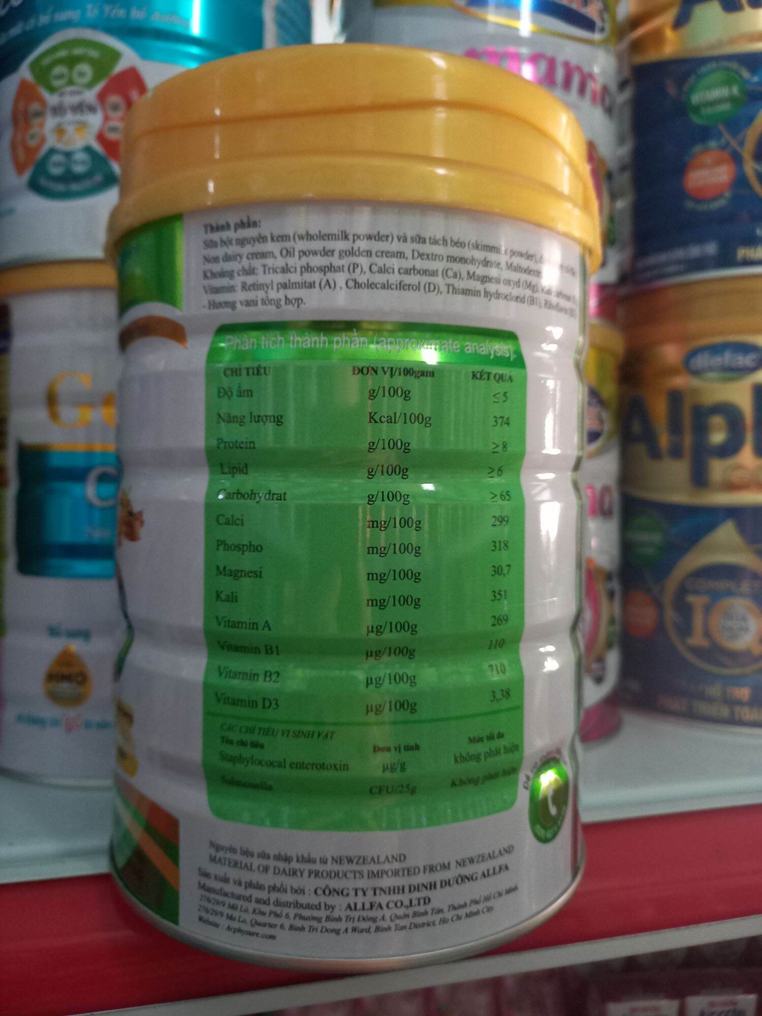 Sữa Bột Dinh Dưỡng Acphysure Canxi 850G