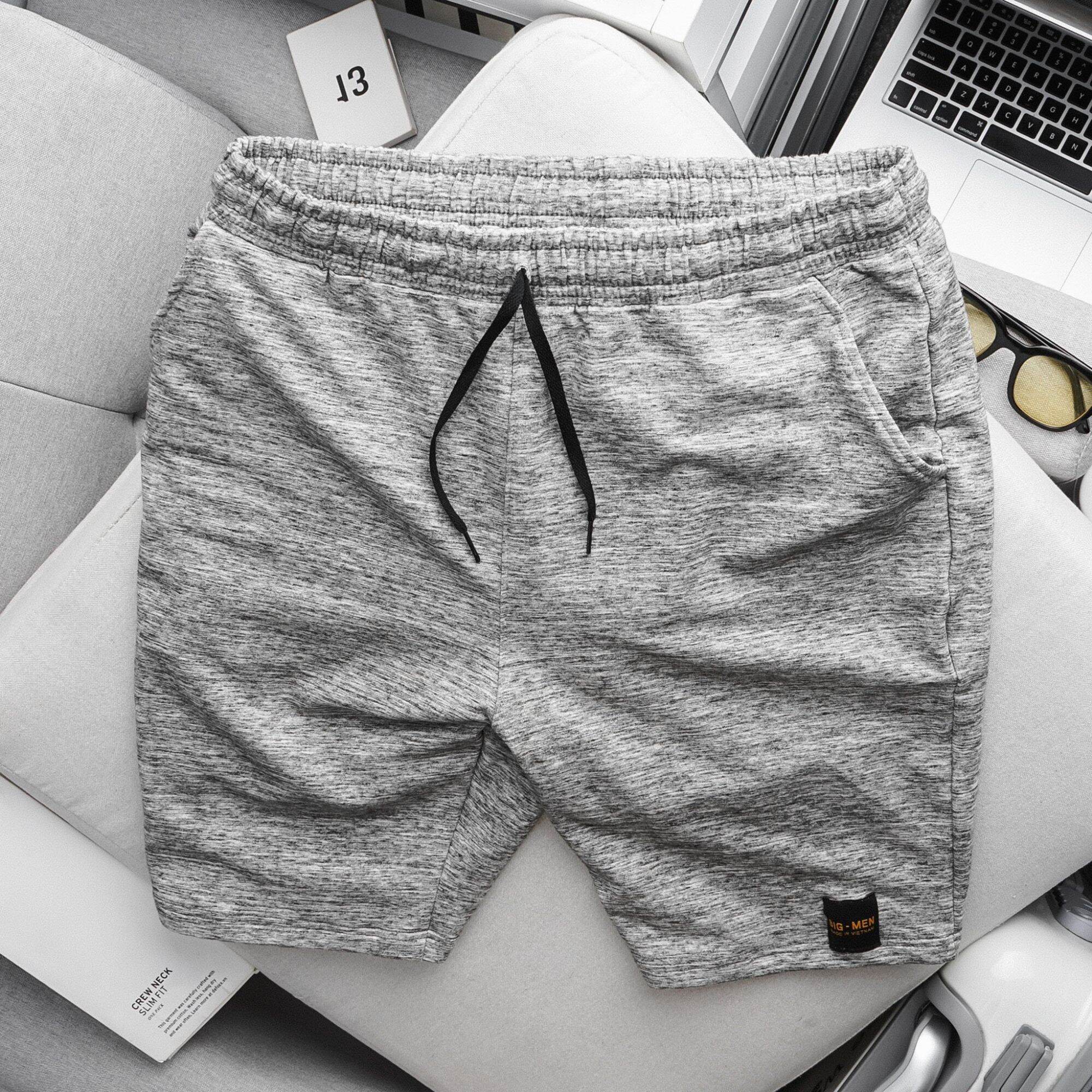 (bigsize) Quần short thun nỉ da cá form rộng bigsize nam